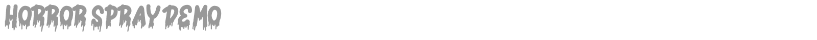 Horror Spray font preview